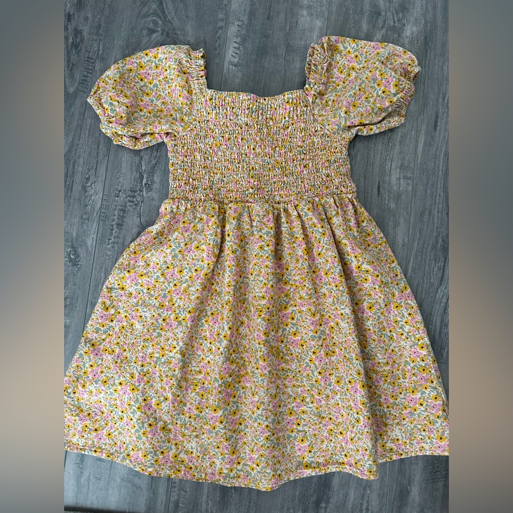 Girls smocked top dress